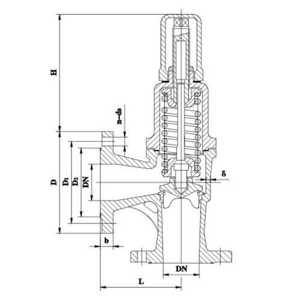 CB304 DN80 Cast Iron Angle Safety Valve1.jpg